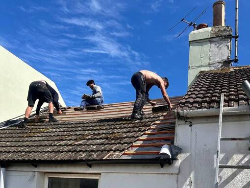 Manea Roofing Services 15 This is a photo of a roof being repaired in Manea. Installation carried out by Manea Roofing Services