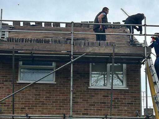 Manea Roofing Services 19 This is a photo of a roof being repaired in Manea. Installation carried out by Manea Roofing Services