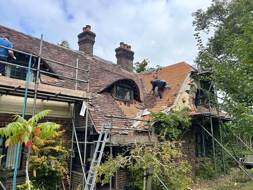 Manea Roofing Services 9 This is a photo of a roof being repaired in Manea. Installation carried out by Manea Roofing Services